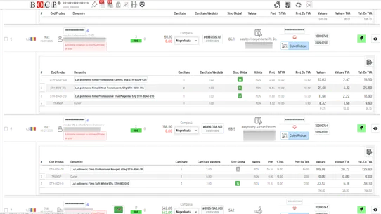 Business Online Control Panel screenshot