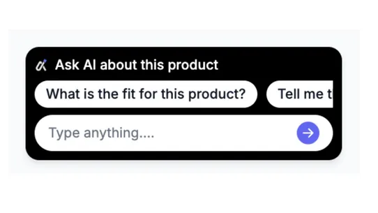 ASK AI Product Widget screenshot