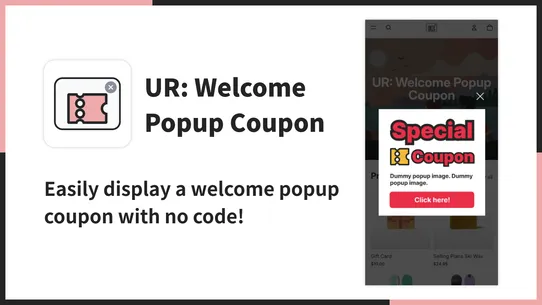 UR: Welcome Popup Coupon screenshot