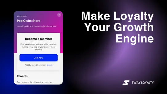 Sway Loyalty Rewards &amp; Points screenshot