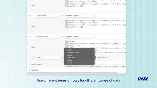 Declario: Order PDFs screenshot