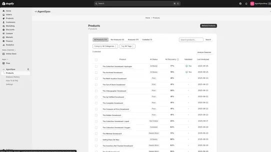 AgentSpex screenshot