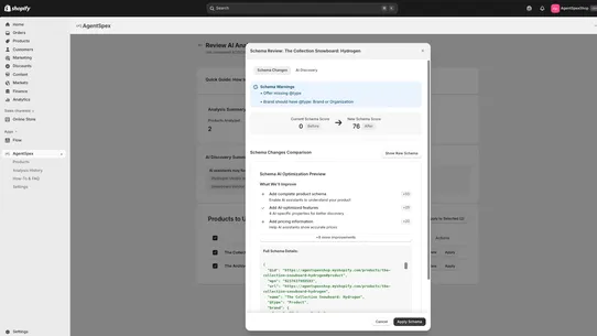 AgentSpex screenshot