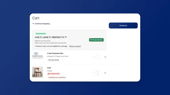 Montage Protection Plans screenshot