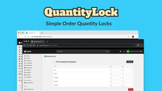 QuantityLock ‑ Product Limits screenshot