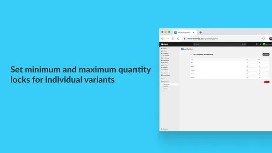QuantityLock ‑ Product Limits screenshot