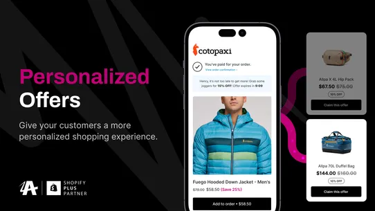 Aftersell Post Purchase Upsell screenshot