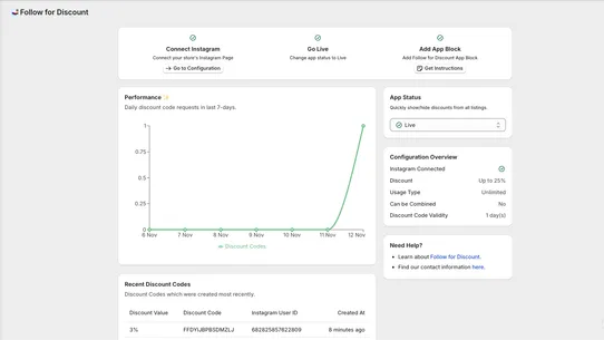 Follow for Discount screenshot