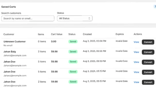 Draftly | Auto Save Cart screenshot