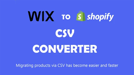 CSV converter Wix screenshot