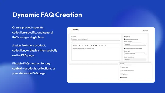 Rootways FAQ Page, Product FAQ screenshot