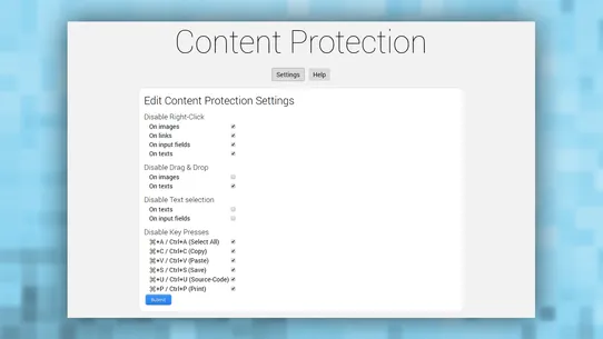 Content Protection by Webyze screenshot