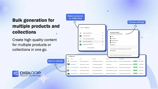 Digiloop Product Descriptions screenshot