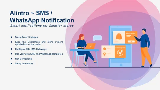 Alintro WA &amp; SMS Notifications screenshot