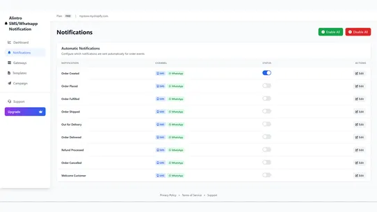 Alintro WA &amp; SMS Notifications screenshot