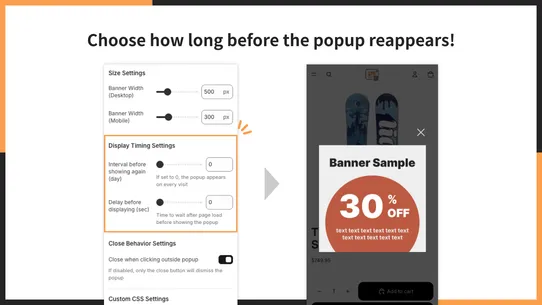 UR: Page‑Specific Popup screenshot