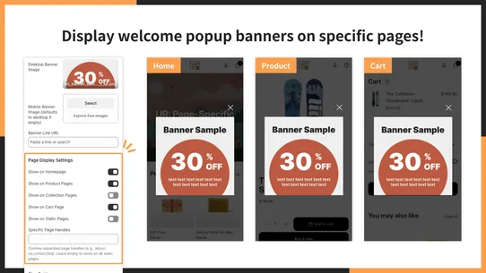 UR: Page‑Specific Popup screenshot
