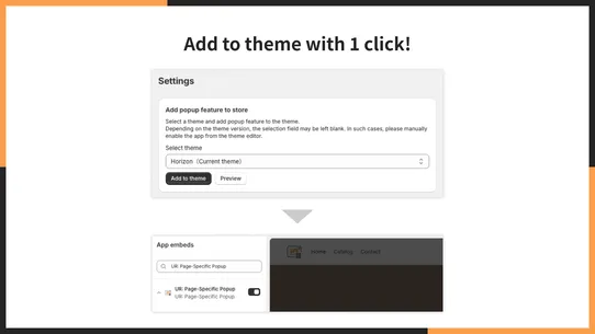 UR: Page‑Specific Popup screenshot