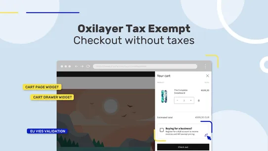 Oxilayer Tax Exempt ‑ EU VAT screenshot