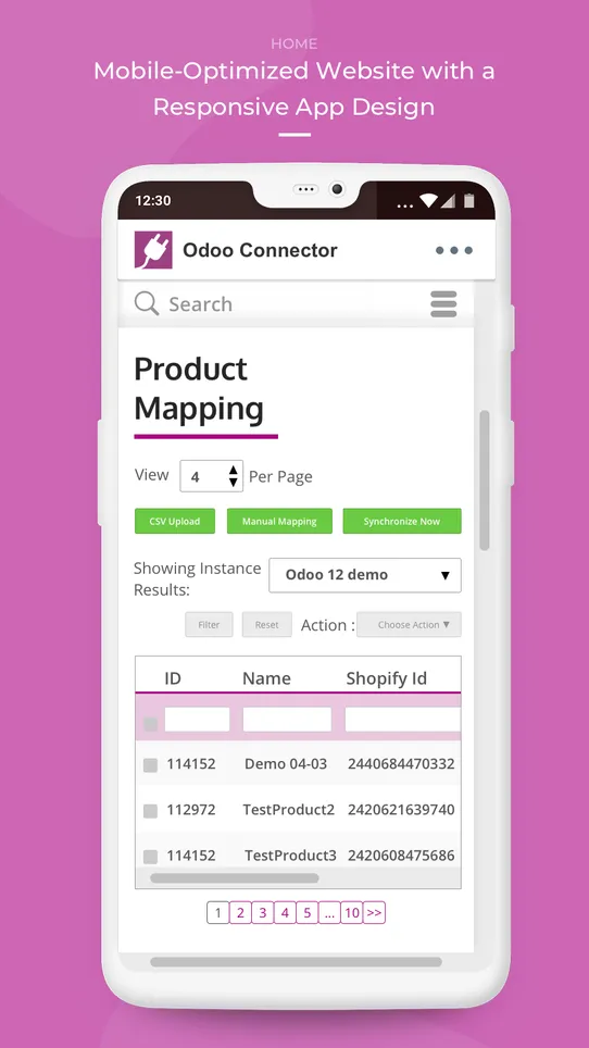 Odoo Connector screenshot