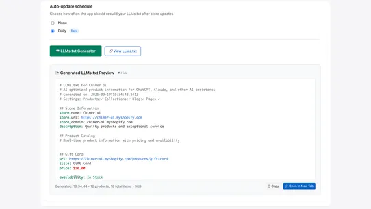 Chimer AI SEO Optimizer screenshot