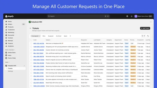 Helpdesk MX screenshot