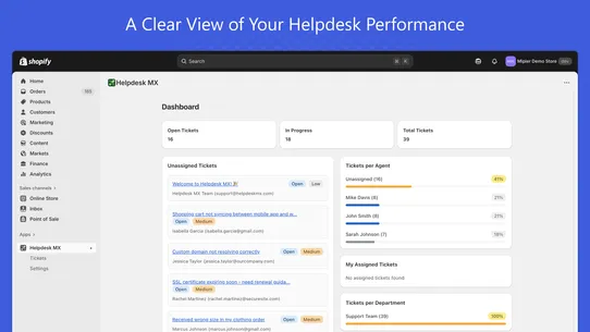 Helpdesk MX screenshot