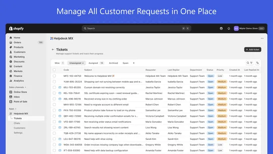 Helpdesk &amp; Live Chat screenshot