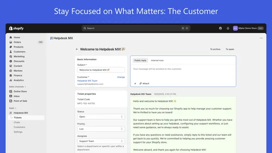 Helpdesk &amp; Live Chat screenshot