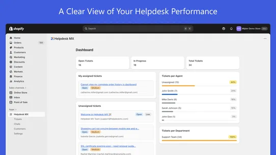 Helpdesk &amp; Live Chat screenshot