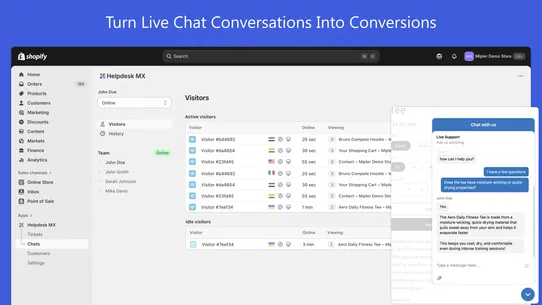 Helpdesk &amp; Live Chat screenshot