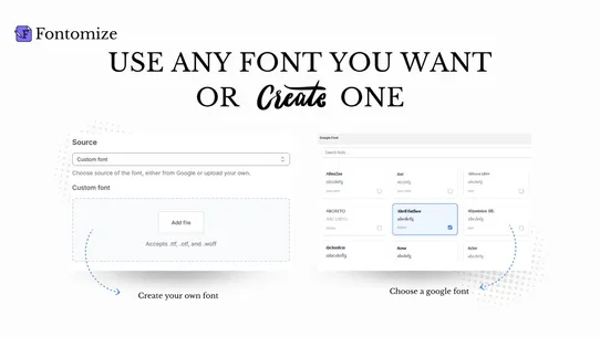 Fontomize: Custom Fonts screenshot