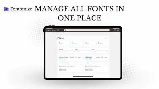 Fontomize: Custom Fonts screenshot