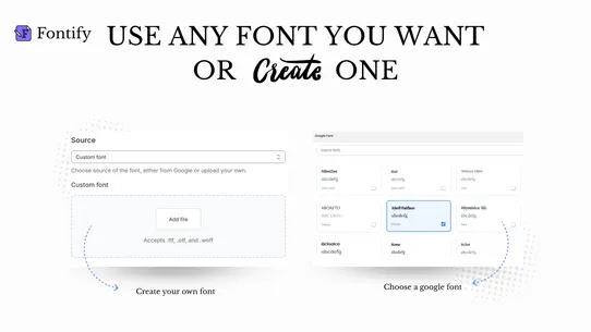 Fontomize: Custom Fonts screenshot