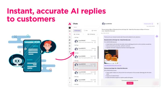 AeroChat AI Chatbot, Live Chat screenshot