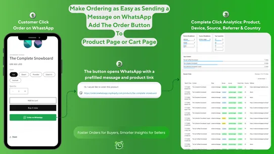 CA: WhatsApp Chat Order Button screenshot