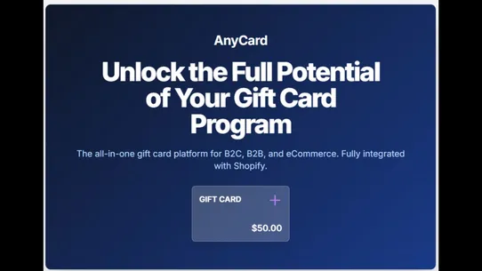 AnyCard: Gift Card Platform screenshot