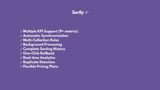 Sortly ‑ Smart Product Sorting screenshot