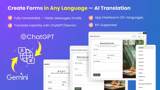 UpForm Contact Form &amp; Popup screenshot
