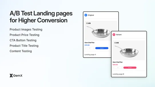 GemX: CRO &amp; A/B Testing screenshot