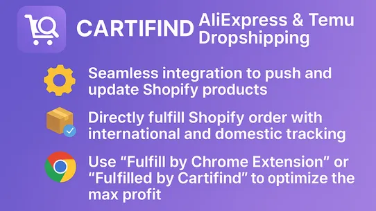 Temu AliExpress Dropshipping screenshot