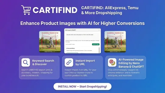 Temu AliExpress Dropshipping screenshot