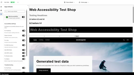 firwood Web Accessibility screenshot