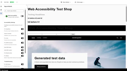 firwood Web Accessibility screenshot