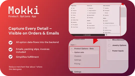 MOKKI ‑ Variant Options screenshot