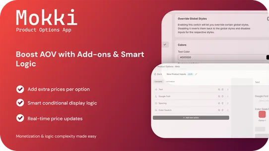 MOKKI ‑ Variant Options screenshot