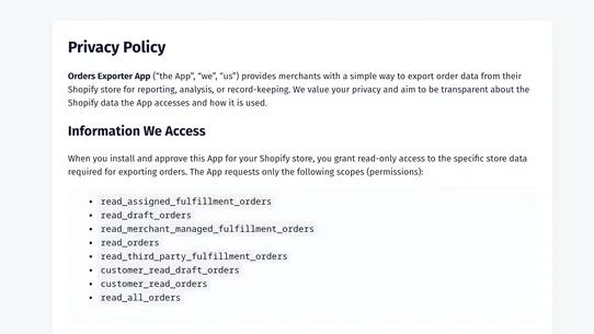 OrderPorter screenshot