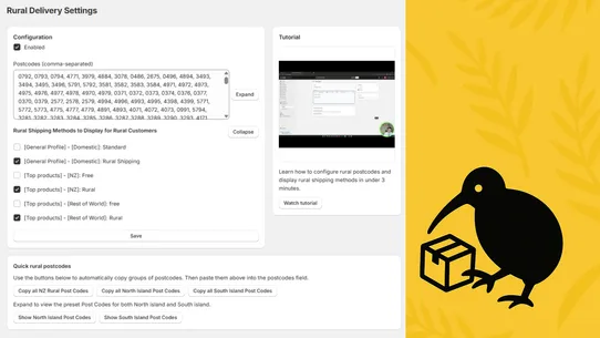 NZDev ‑ Rural Shipping NZ screenshot