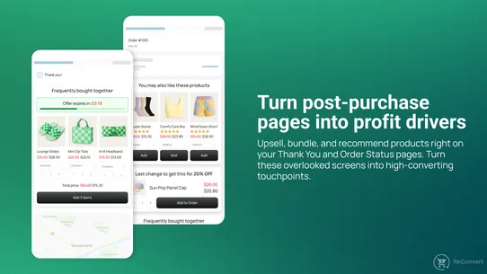 ReConvert Upsell &amp; Cross Sell! screenshot