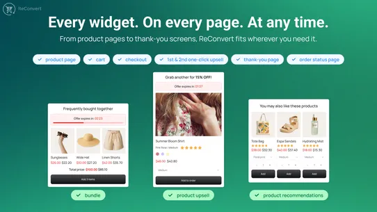 ReConvert Upsell &amp; Cross Sell! screenshot